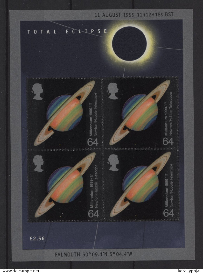 Great Britain - 1999 Total Solar Eclipse Block MNH__(TH-25601) - Blocchi & Foglietti