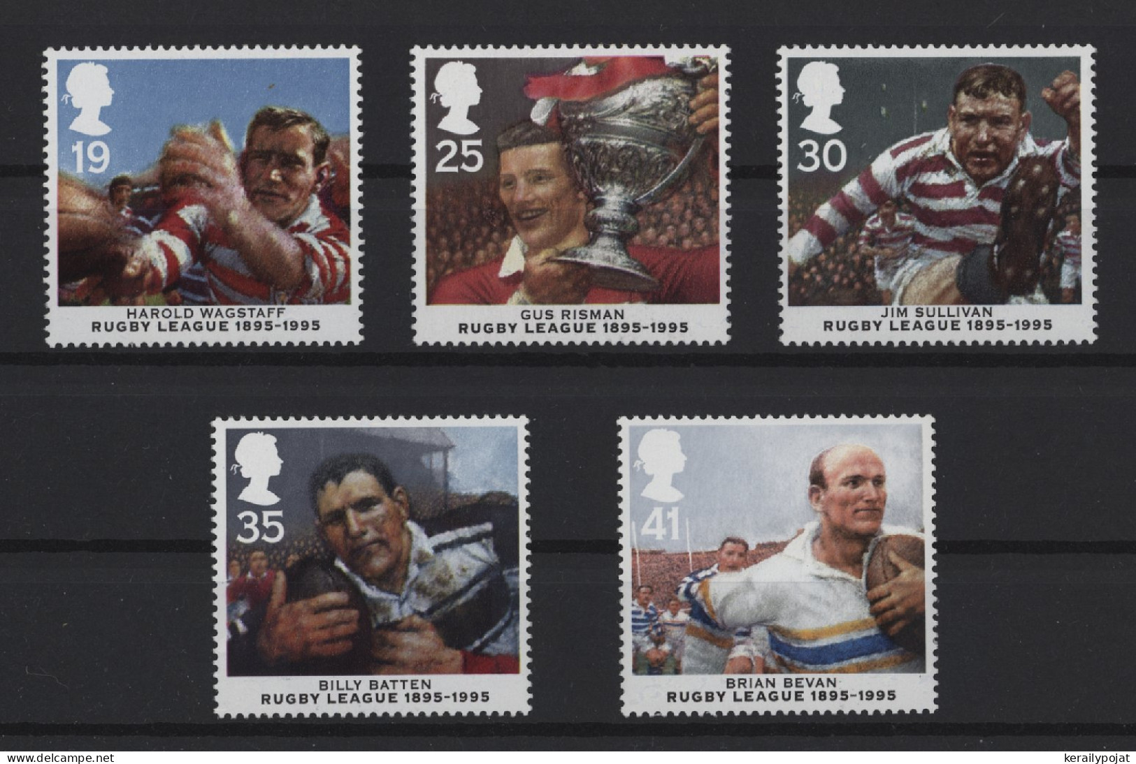 Great Britain - 1995 Rugby Players MNH__(TH-25912) - Unused Stamps