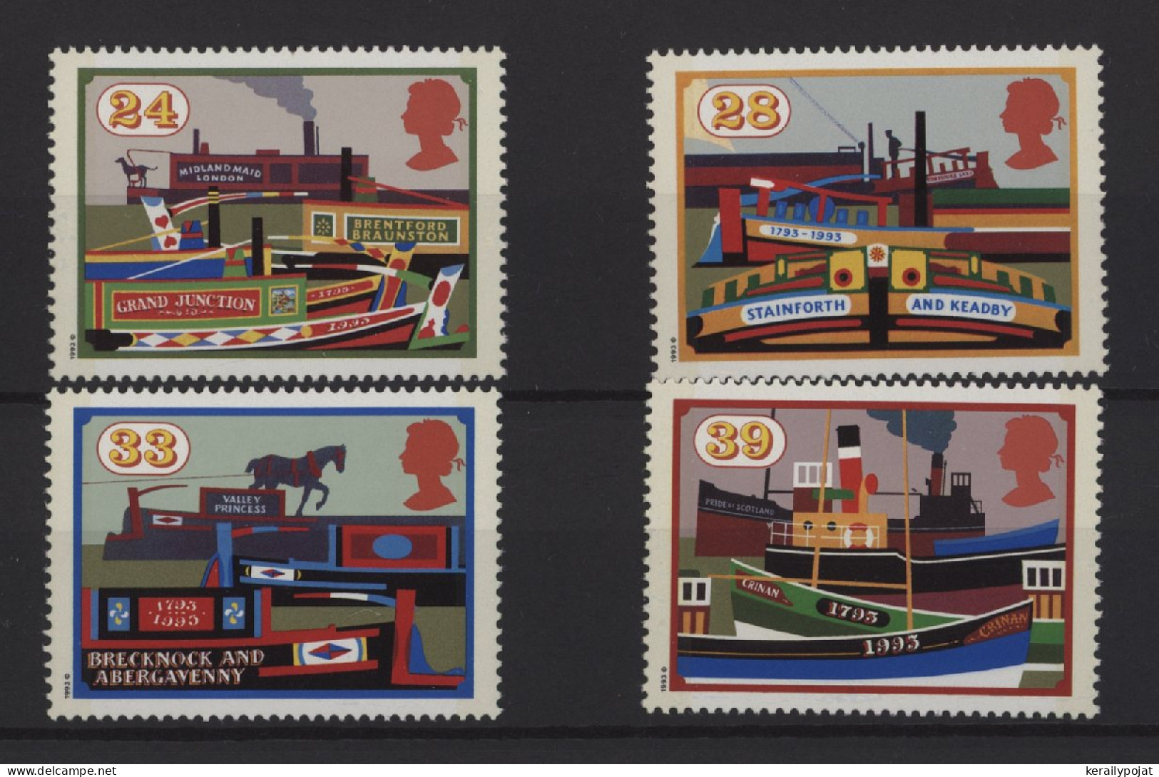 Great Britain - 1993 Passage Of The Canal Law MNH__(TH-25789) - Ongebruikt