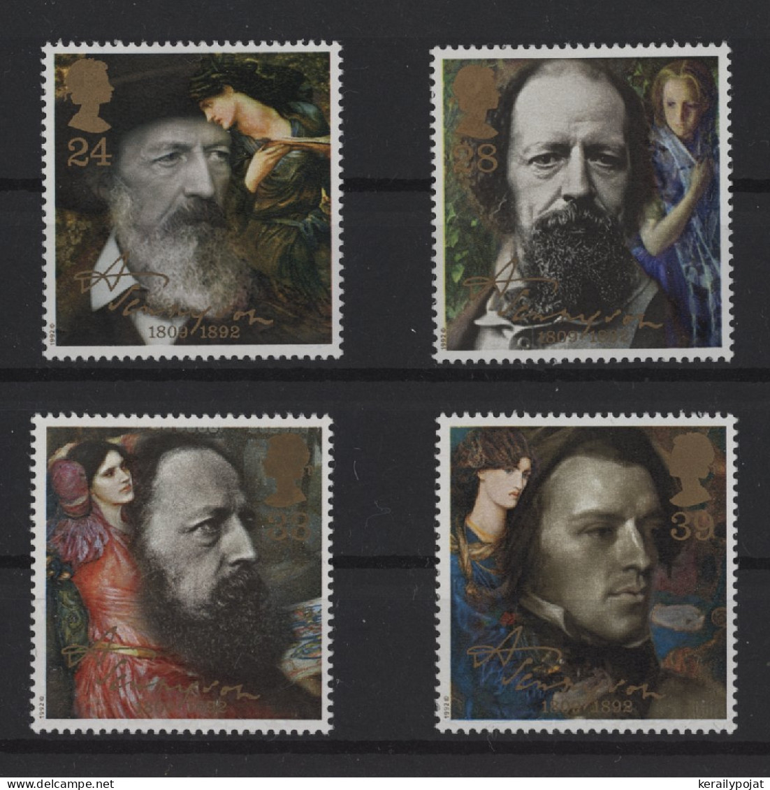 Great Britain - 1992 Alfred Lord Tennyson MNH__(TH-25887) - Unused Stamps