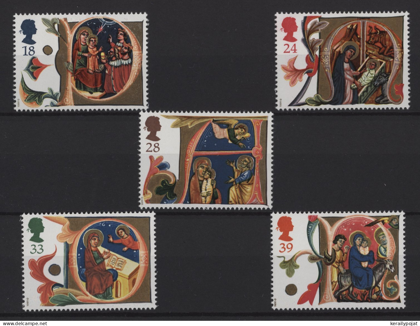 Great Britain - 1991 Christmas MNH__(TH-25788) - Unused Stamps