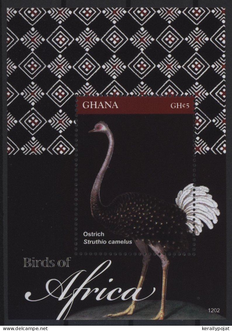 Ghana - 2012 African Birds Block MNH__(TH-27111) - Ghana (1957-...)