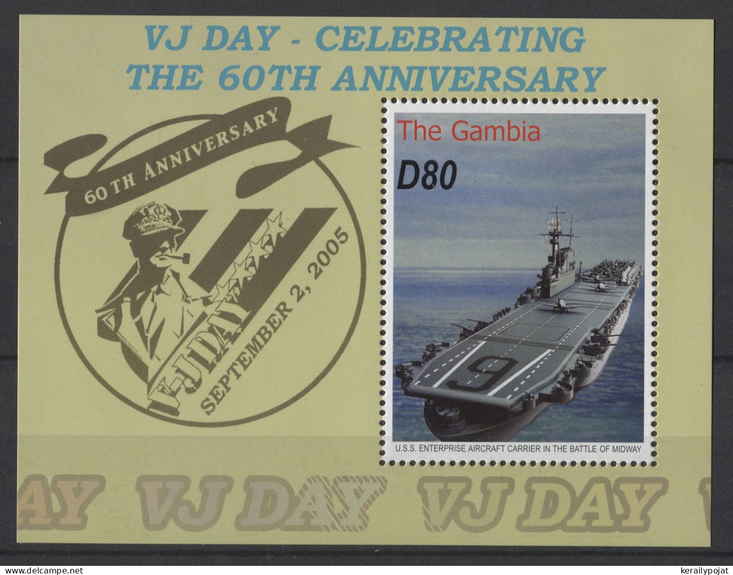 Gambia - 2005 Second World War (III) Block MNH__(TH-26547) - Gambie (1965-...)