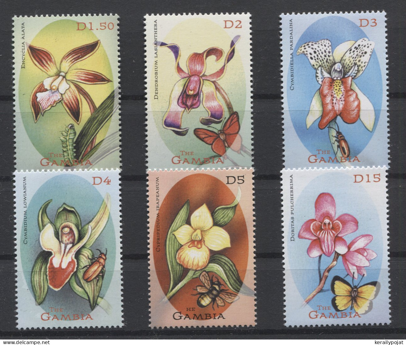 Gambia - 2001 Orchids MNH__(TH-25042) - Gambie (1965-...)