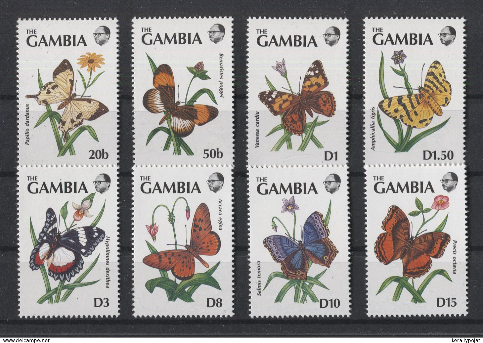 Gambia - 1991 Butterflies MNH__(TH-25040) - Gambia (1965-...)