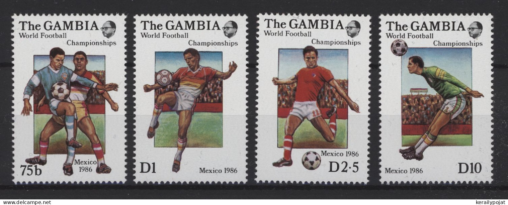 Gambia - 1986 Soccer World Cup MNH__(TH-27784) - Gambie (1965-...)