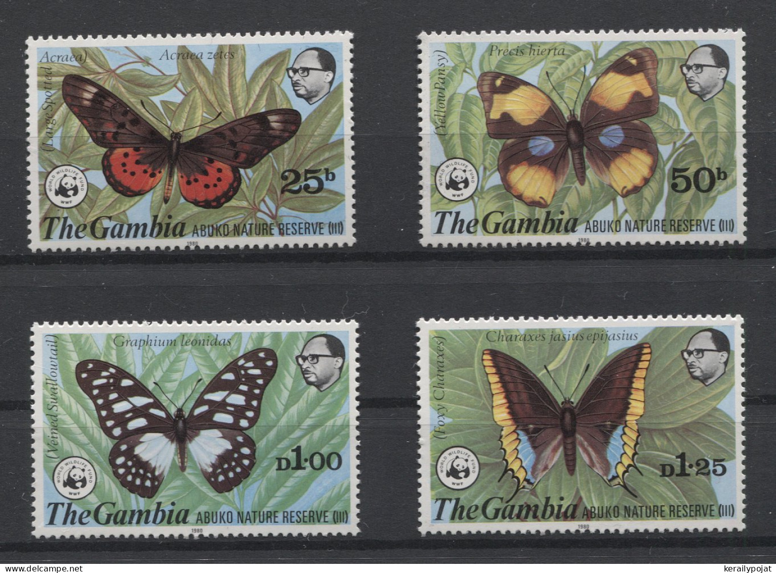 Gambia - 1980 Abuko Nature Reserve MNH__(TH-25034) - Gambia (1965-...)