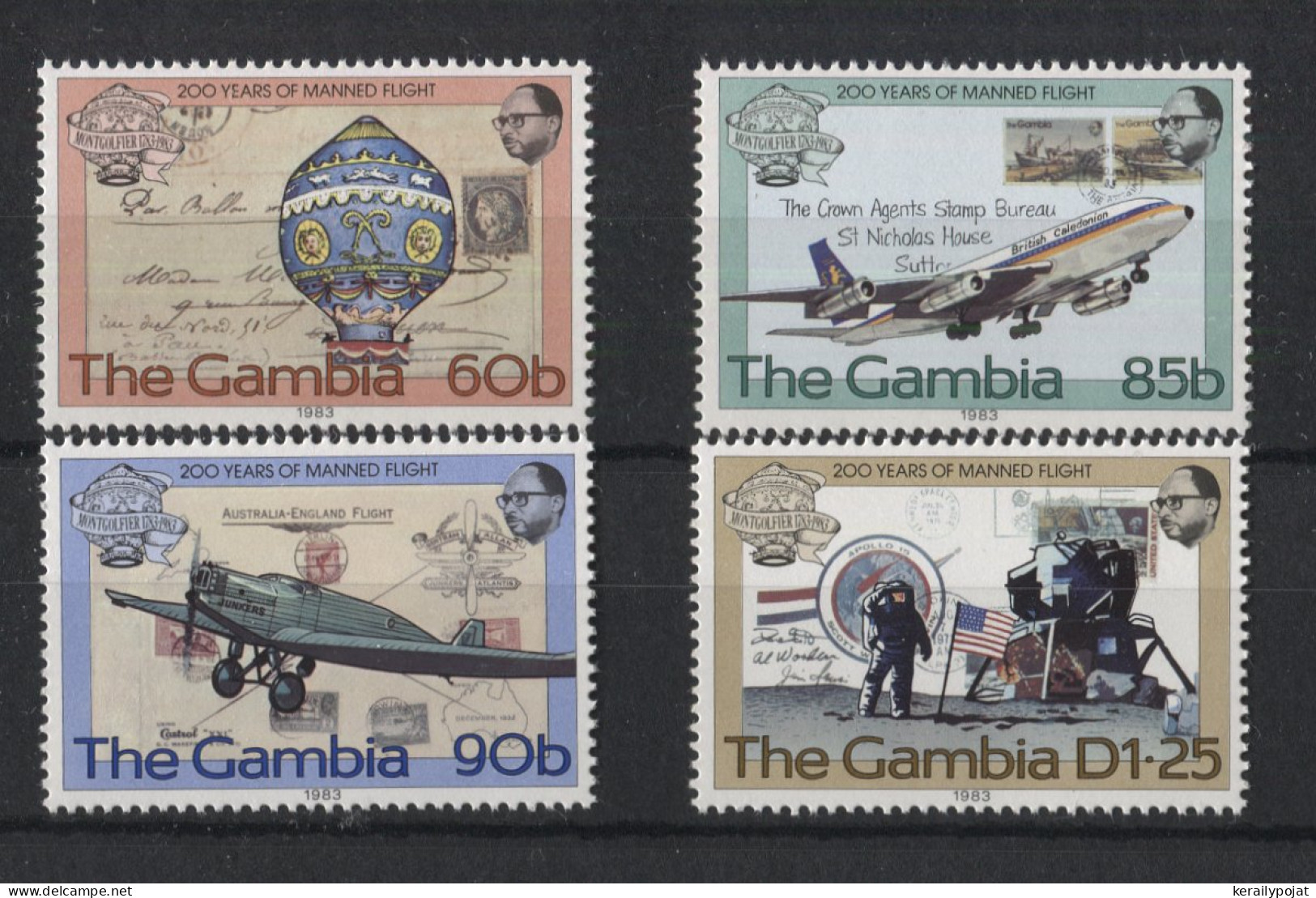 Gambia - 1983 200 Years Of Aviation MNH__(TH-24148) - Gambia (1965-...)