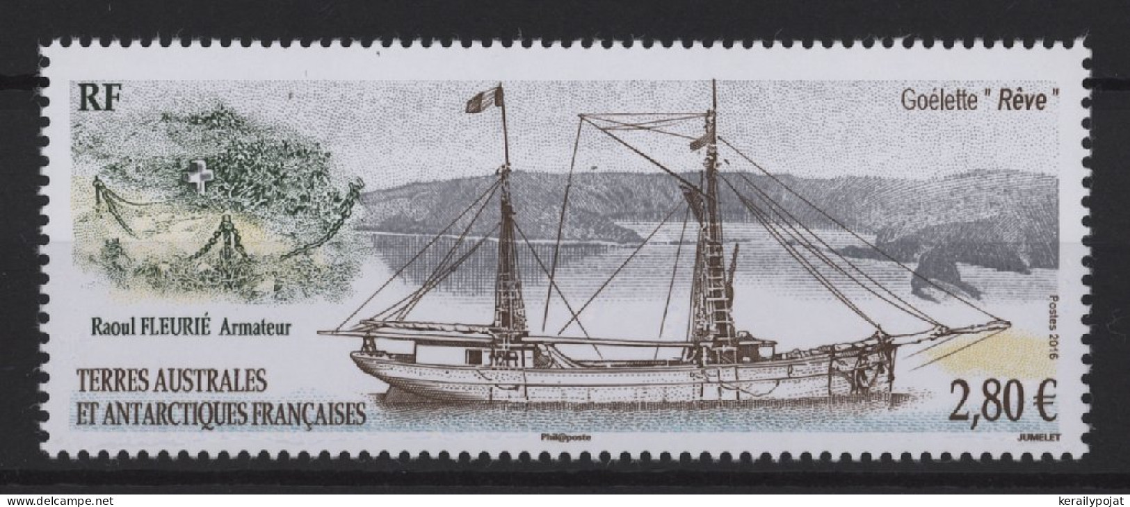 French Southern And Antarctic Territories - 2016 Schooner MNH__(TH-26019) - Nuevos