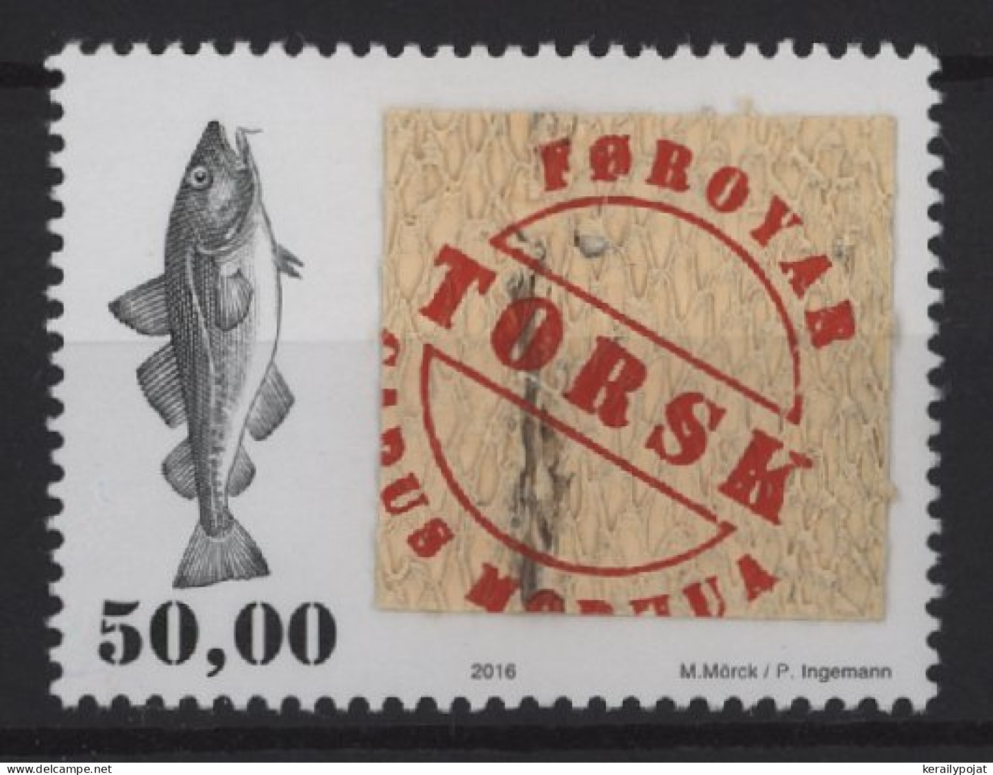 Faroe Islands - 2016 Fish Leather MNH__(TH-26045) - Isole Faroer