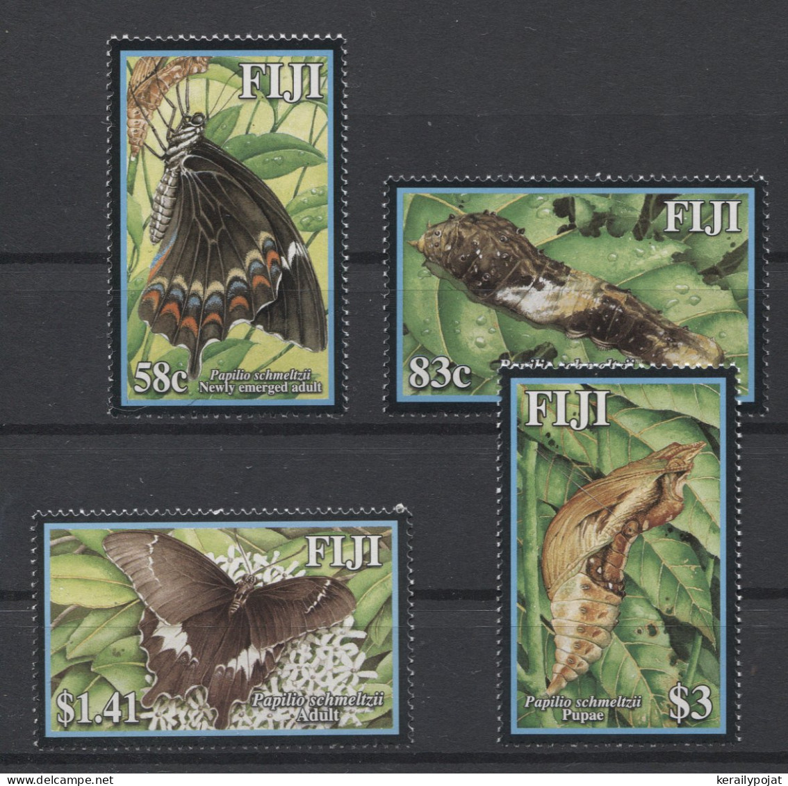 Fiji - 2004 Butterflies MNH__(TH-25031) - Fiji (1970-...)