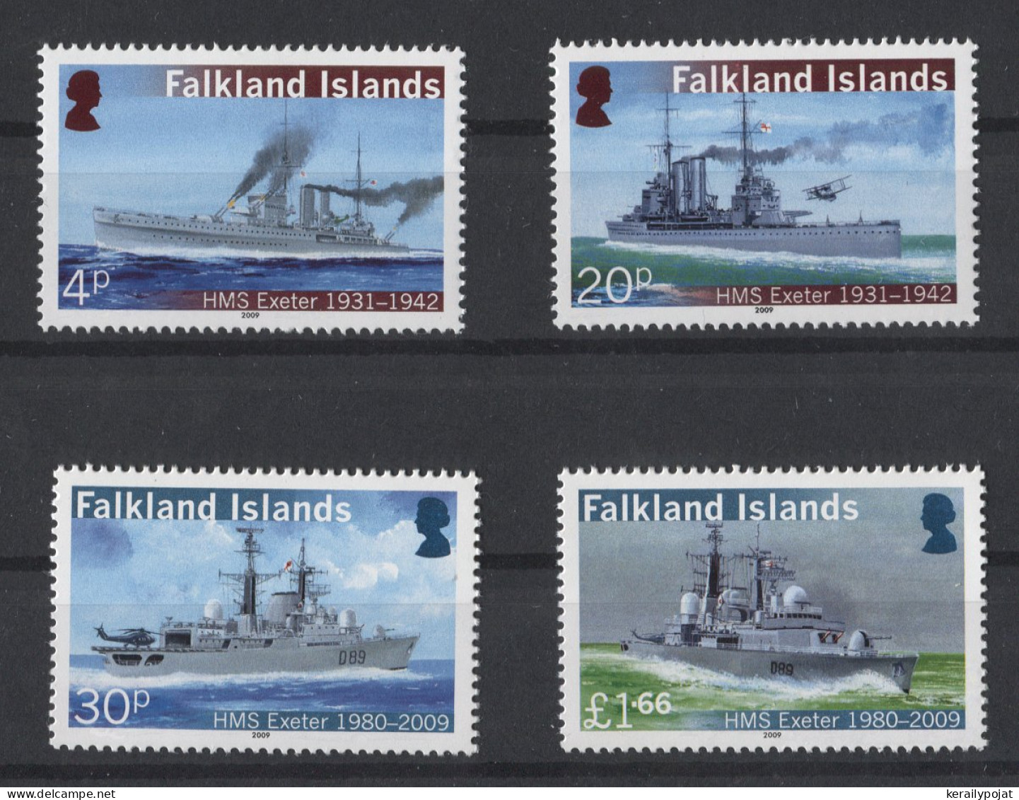 Falkland Islands - 2009 HMS Exeter MNH__(TH-26461) - Falkland