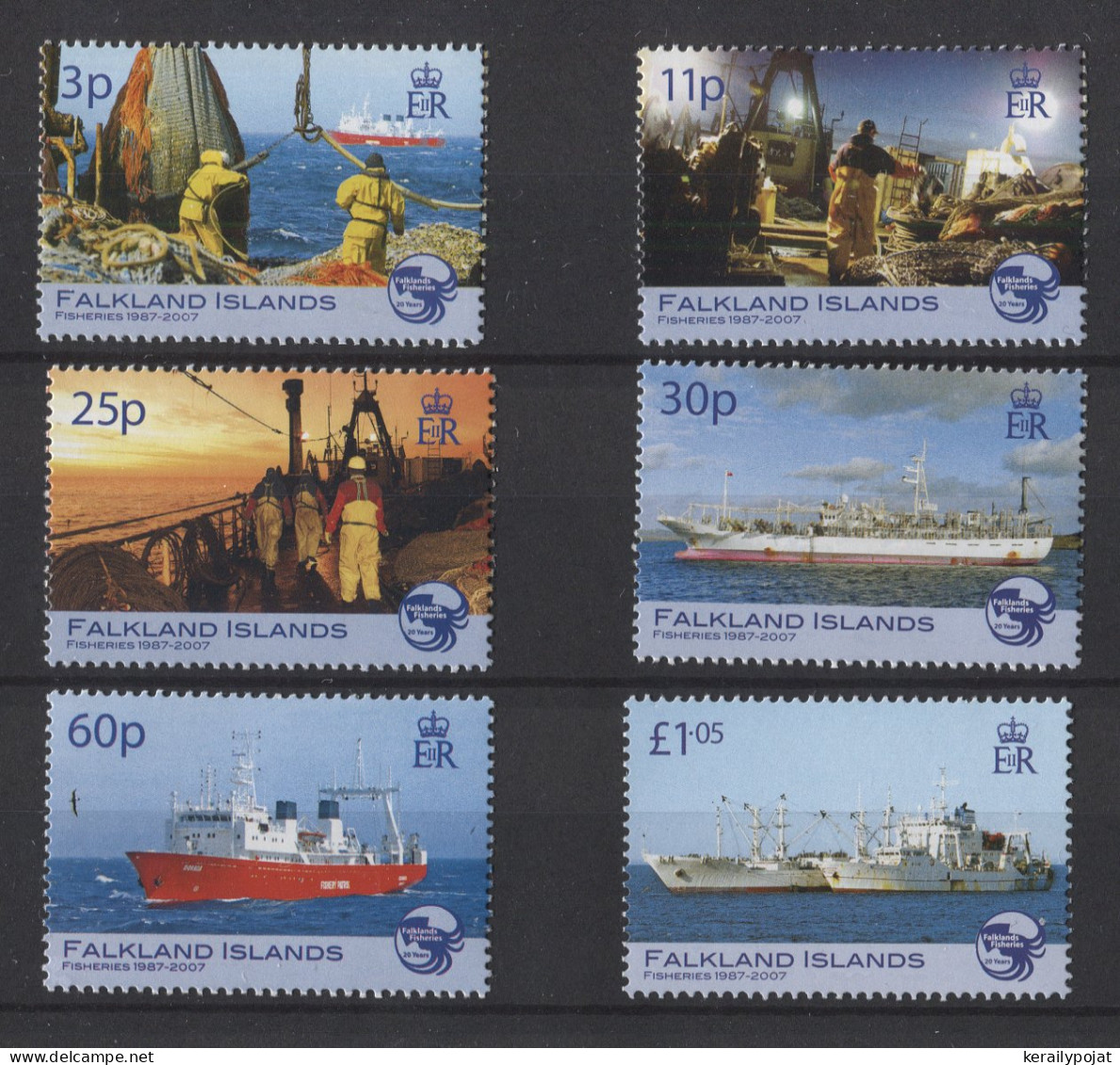 Falkland Islands - 2007 Fishing Industry MNH__(TH-26458) - Falklandeilanden