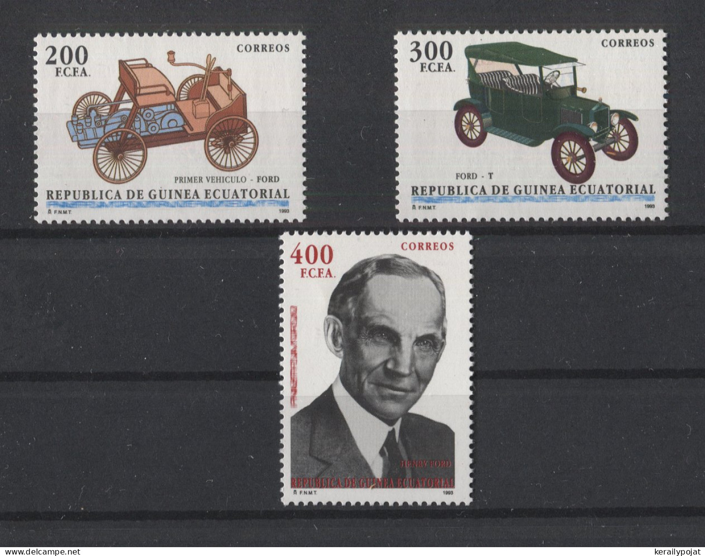 Equatorial Guinea - 1993 Ford Automobiles MNH__(TH-25065) - Guinée Equatoriale