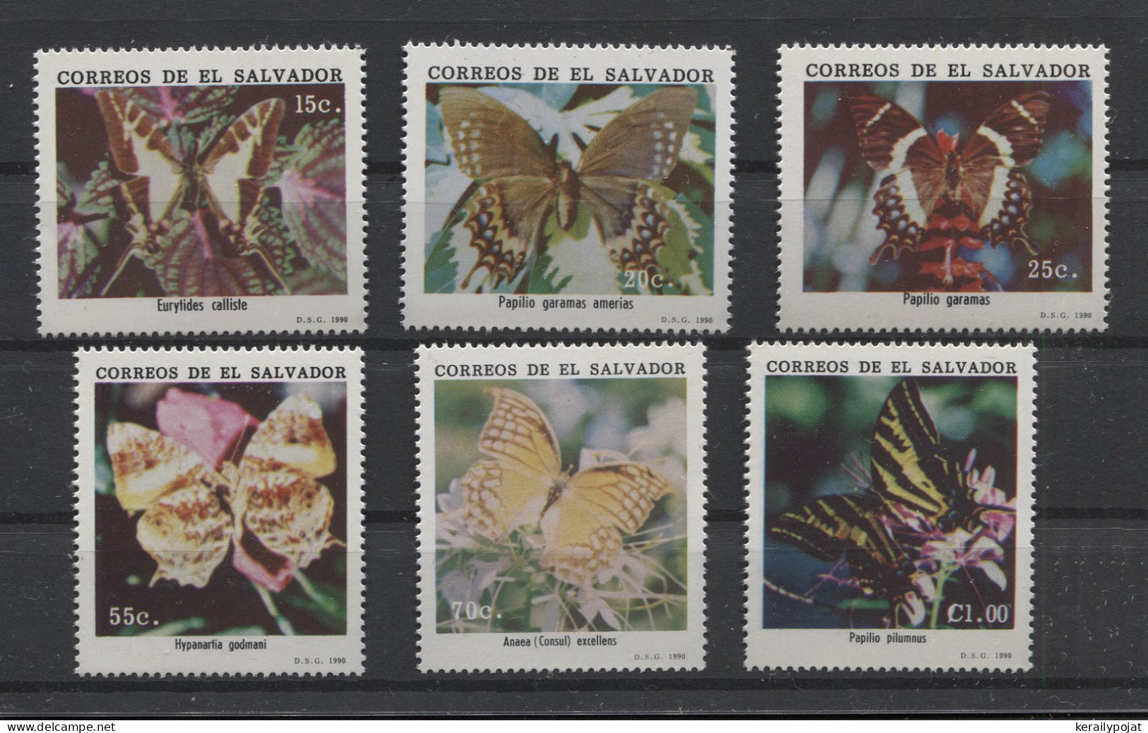 El Salvador - 1990 Butterflies MNH__(TH-25017) - El Salvador