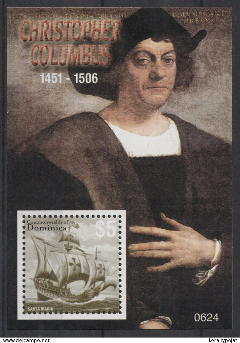 Dominica - 2007 Christopher Columbus Block MNH__(TH-26438) - Dominica (1978-...)