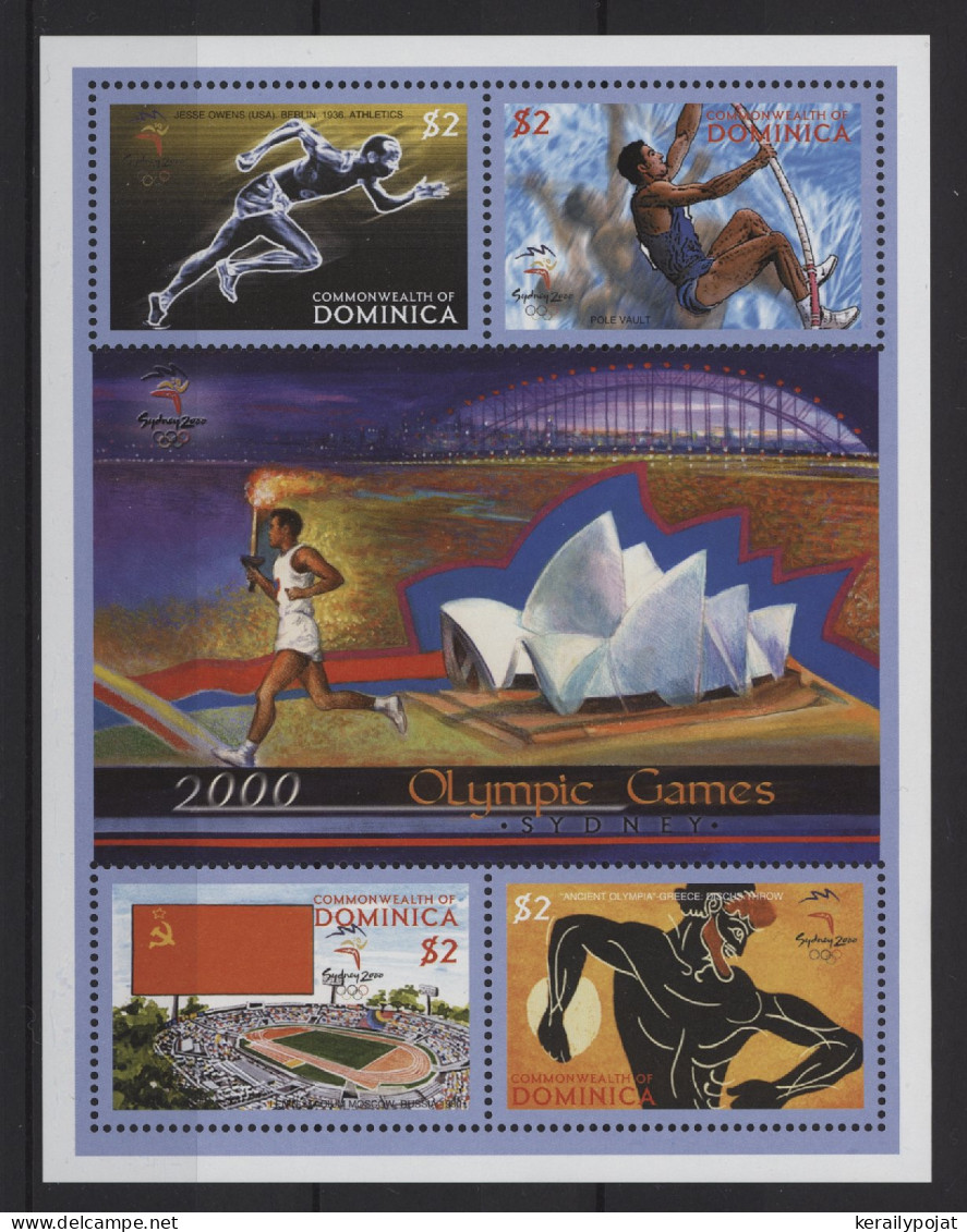 Dominica - 2000 Summer Olympics Sydney Kleinbogen MNH__(TH-27693) - Dominica (1978-...)