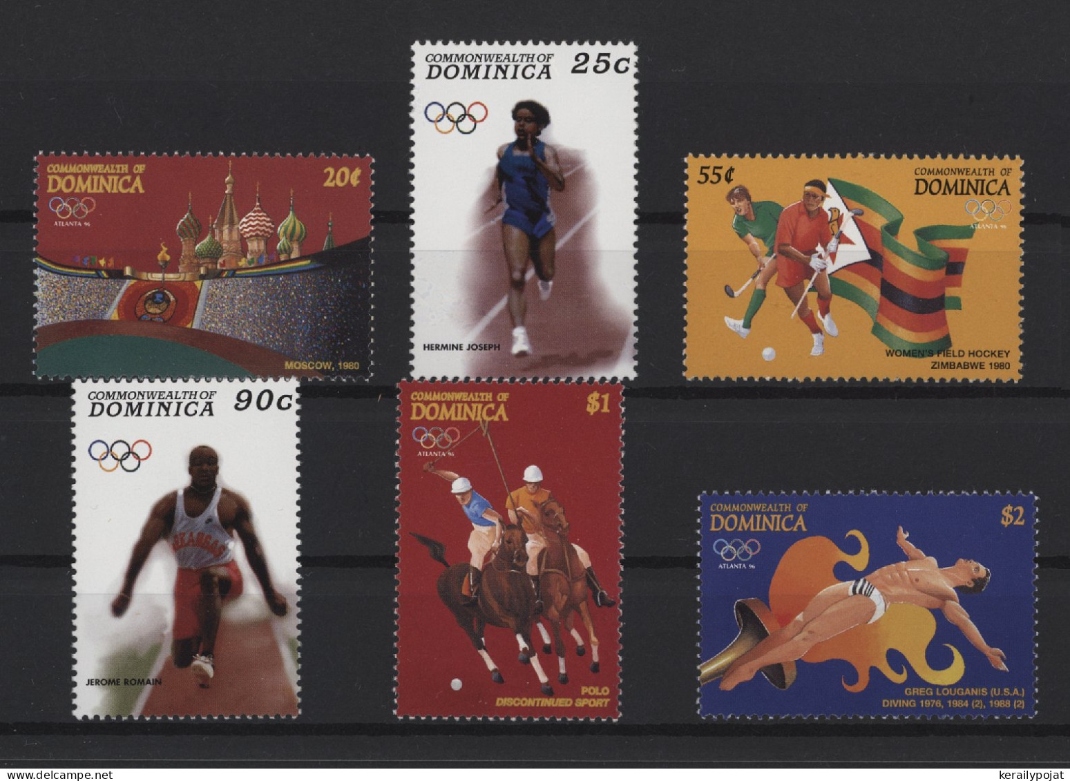 Dominica - 1996 Summer Olympics Atlanta MNH__(TH-27628) - Dominique (1978-...)