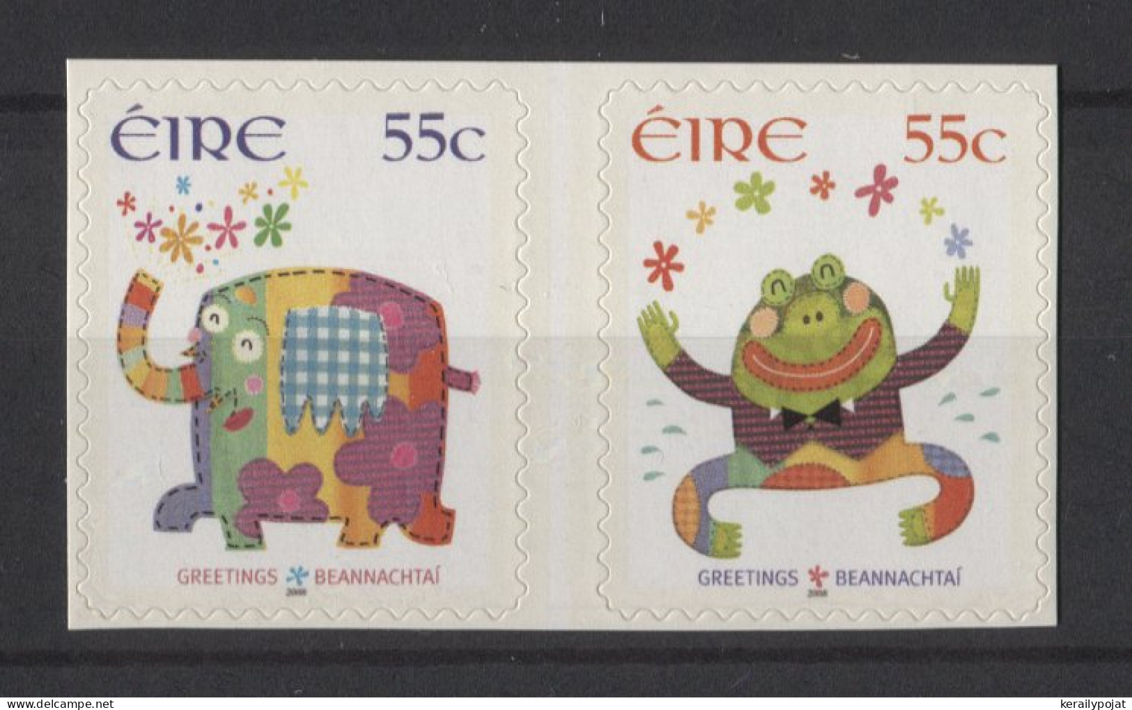 Ireland - 2008 Greeting Stamps Self-adhesive Pair MNH__(TH-26371) - Ungebraucht