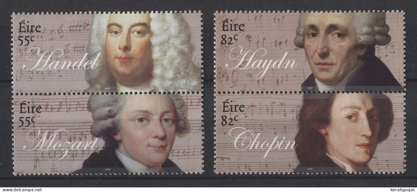 Ireland - 2009 Composers Of Classical Music Pairs MNH__(TH-26297) - Nuovi