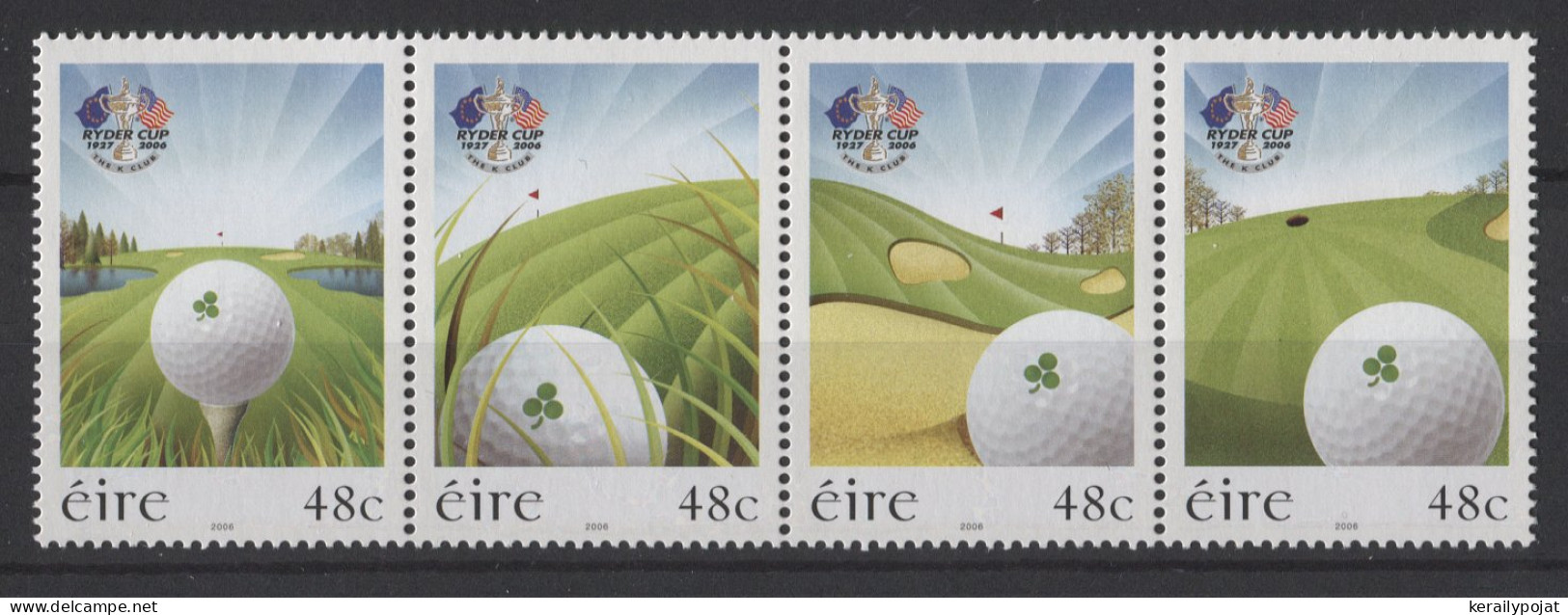 Ireland - 2006 Ryder Cup Golf Tournament Strip MNH__(TH-26336) - Nuevos