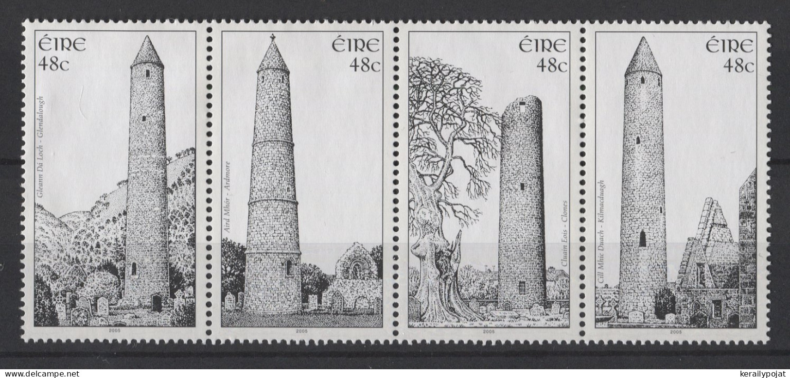 Ireland - 2005 Round Towers Strip MNH__(TH-26361) - Neufs