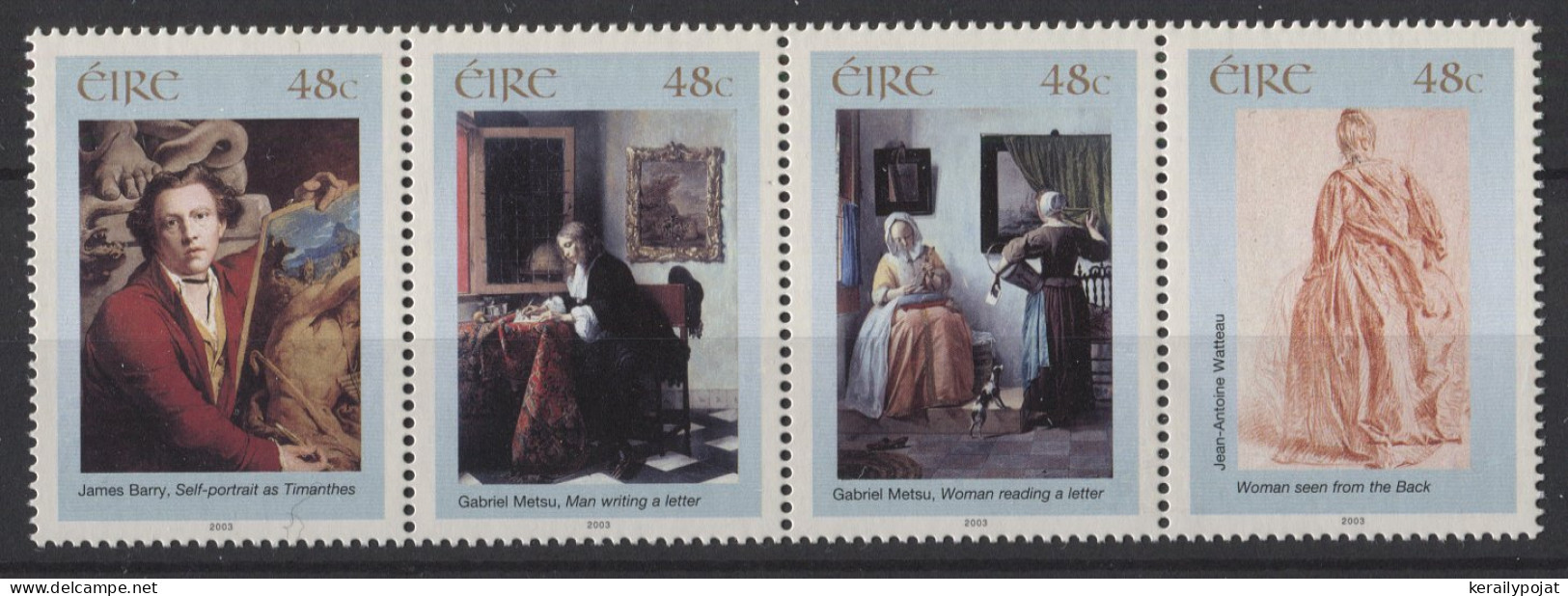 Ireland - 2003 Paintings Strip MNH__(TH-26337) - Unused Stamps