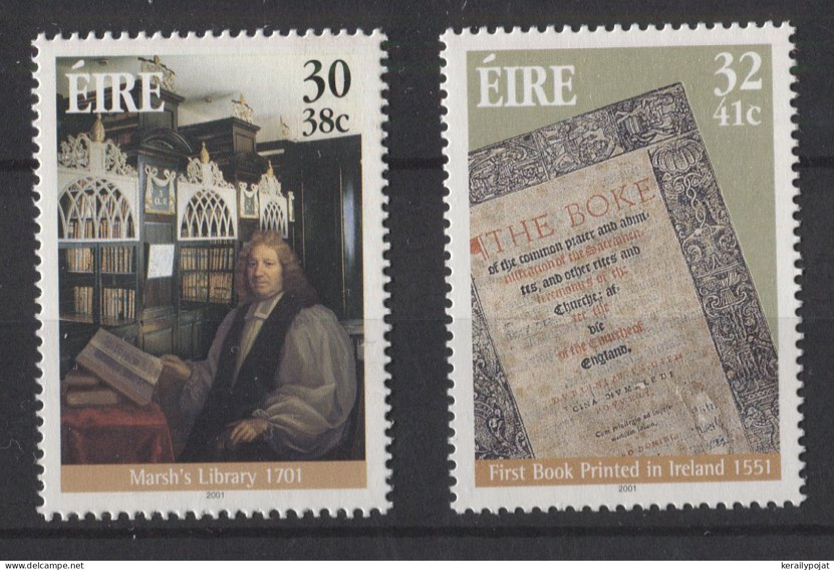 Ireland - 2001 Marsh Library MNH__(TH-26314) - Unused Stamps