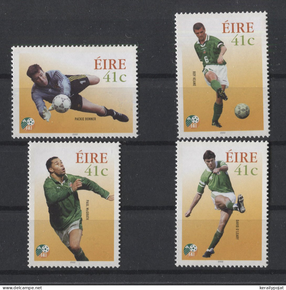 Ireland - 2002 Irish Football Players MNH__(TH-26255) - Unused Stamps