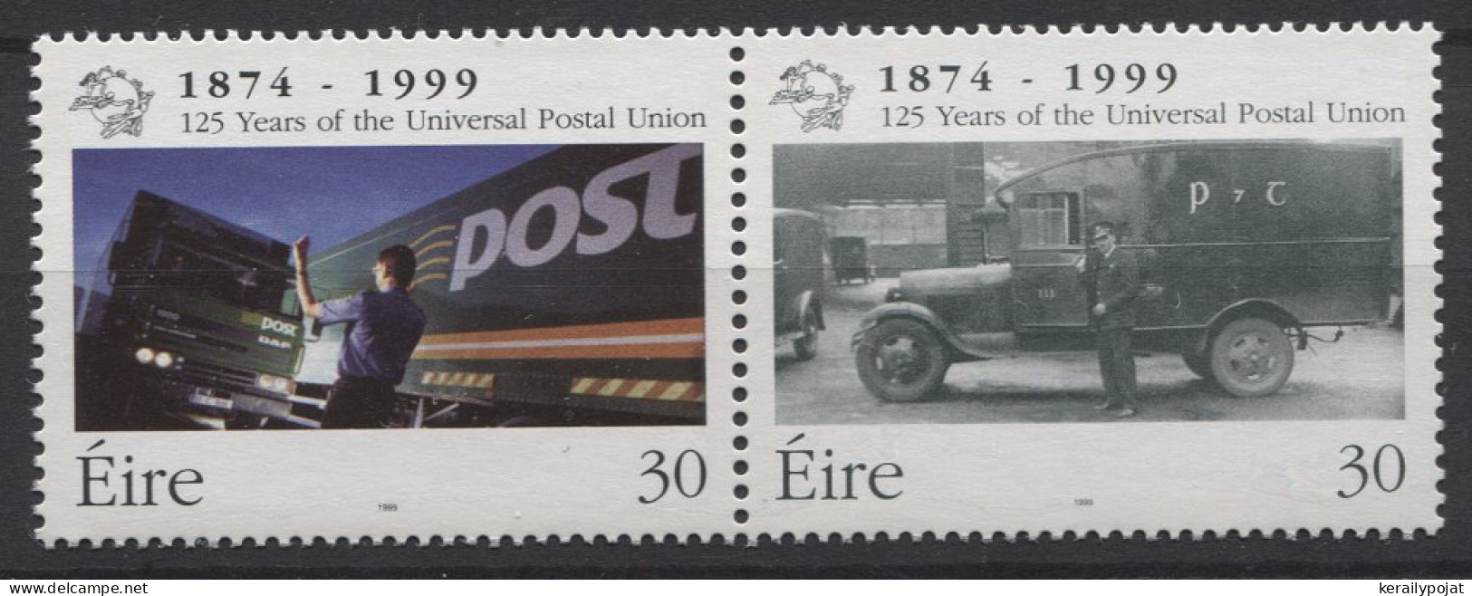 Ireland - 1999 Universal Postal Union Pair MNH__(TH-26272) - Ongebruikt