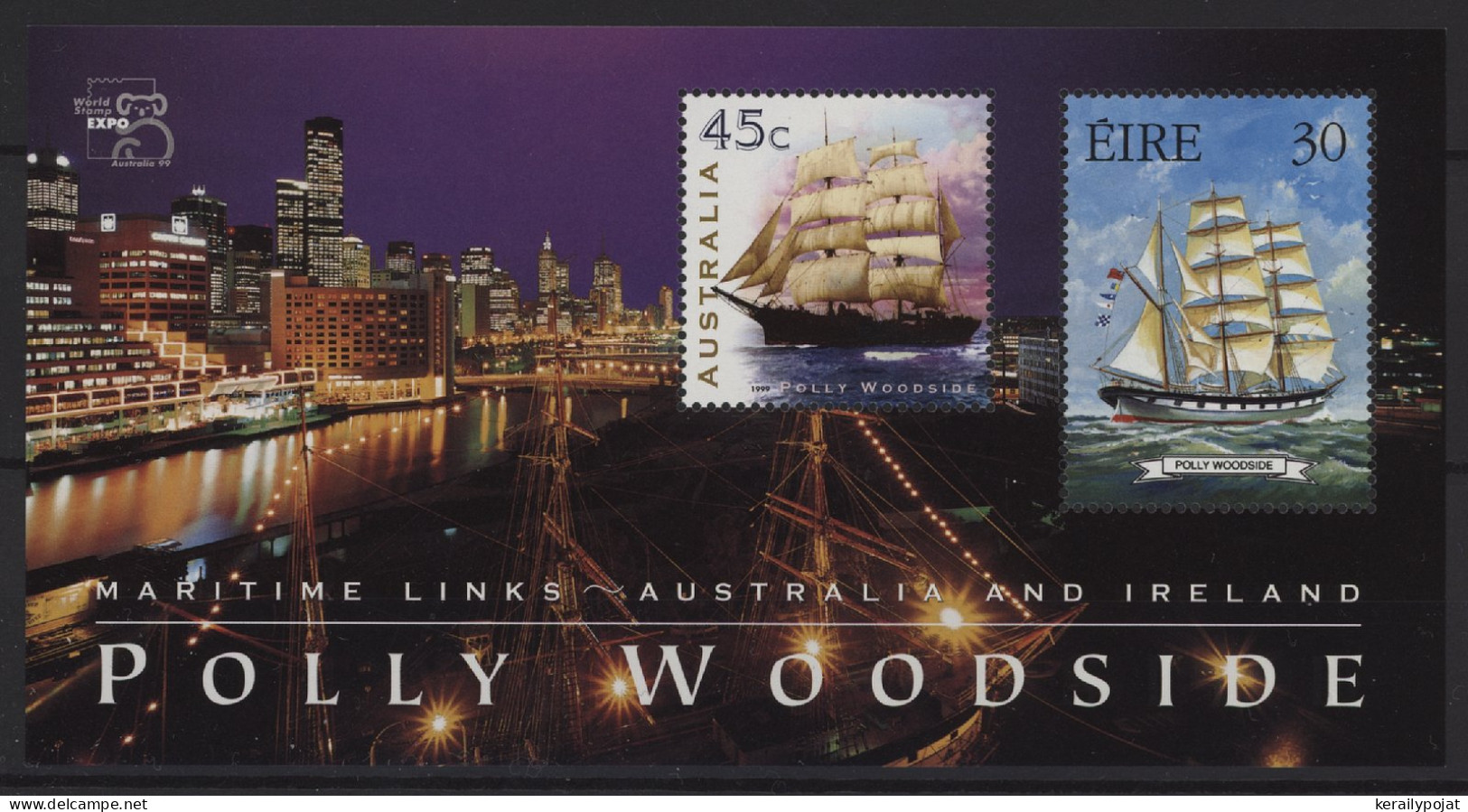 Ireland - 1999 Stamp Exhibition AUSTRALIA '99 Block MNH__(TH-25948) - Blocchi & Foglietti