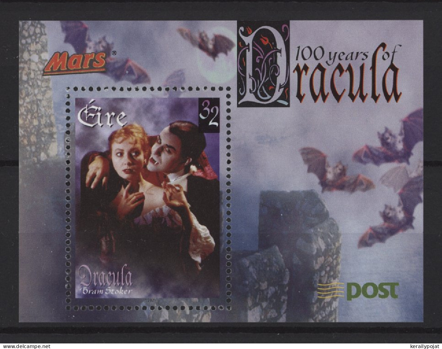 Ireland - 1997 Dracula Block (1) MNH__(TH-25951) - Blocs-feuillets