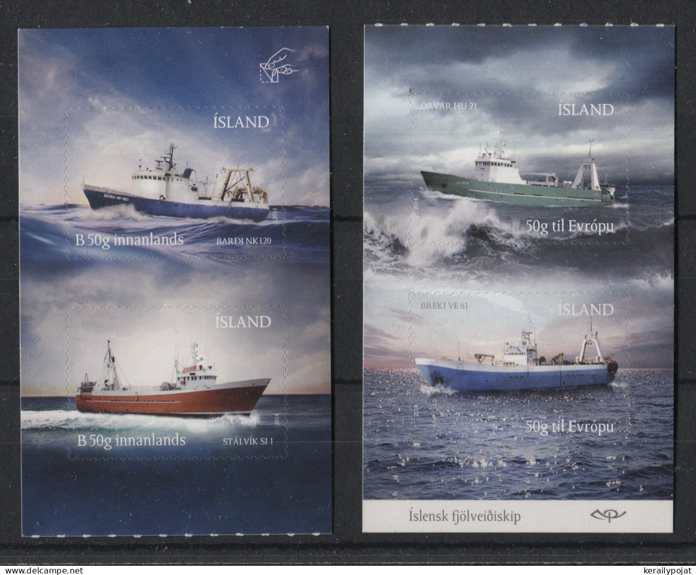 Iceland - 2014 Fishing Vessels Pairs MNH__(TH-23059) - Neufs