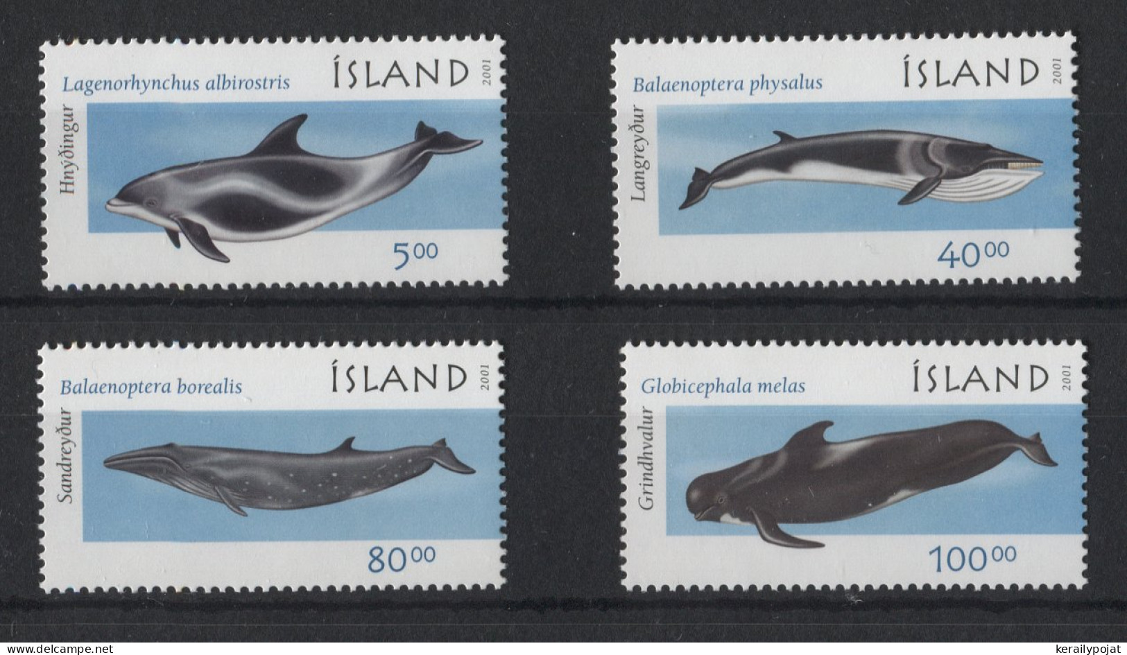 Iceland - 2001 Whales And Dolphins MNH__(TH-23107) - Neufs