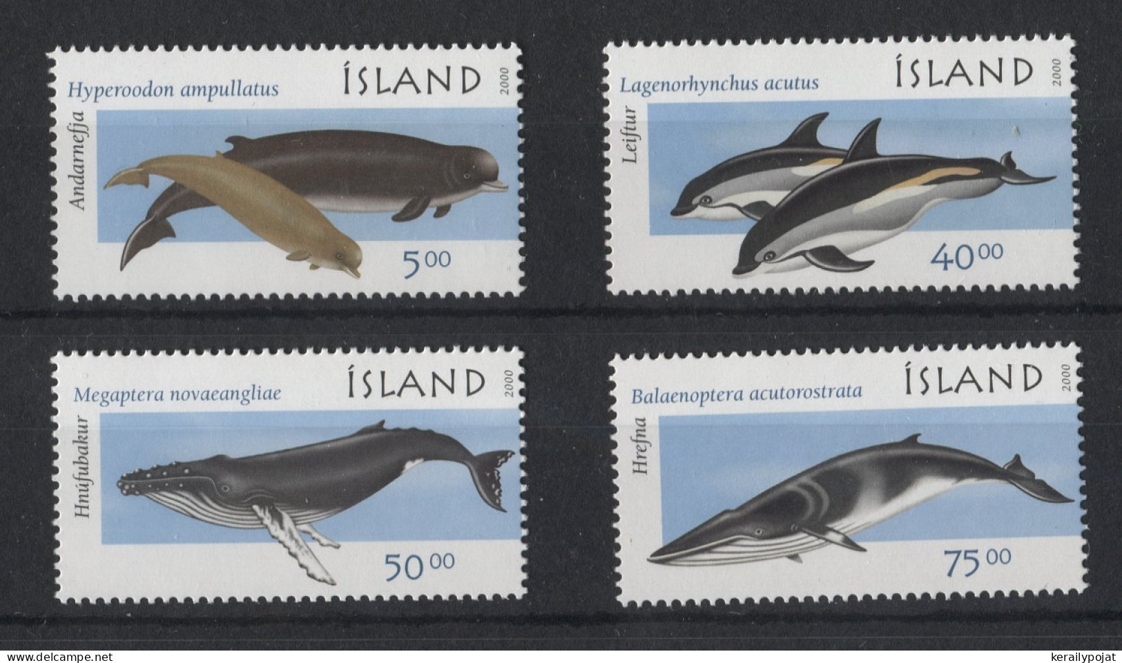 Iceland - 2000 Whales And Dolphins MNH__(TH-23108) - Nuovi