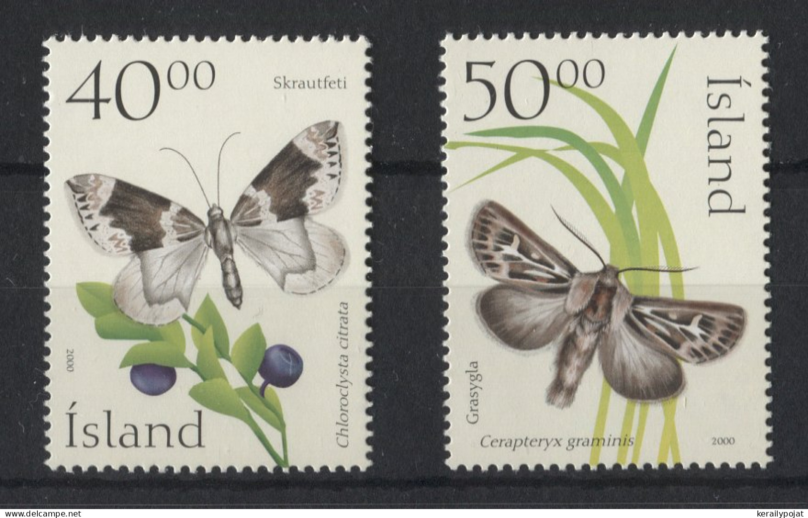 Iceland - 2000 Butterflies MNH__(TH-23069) - Nuevos