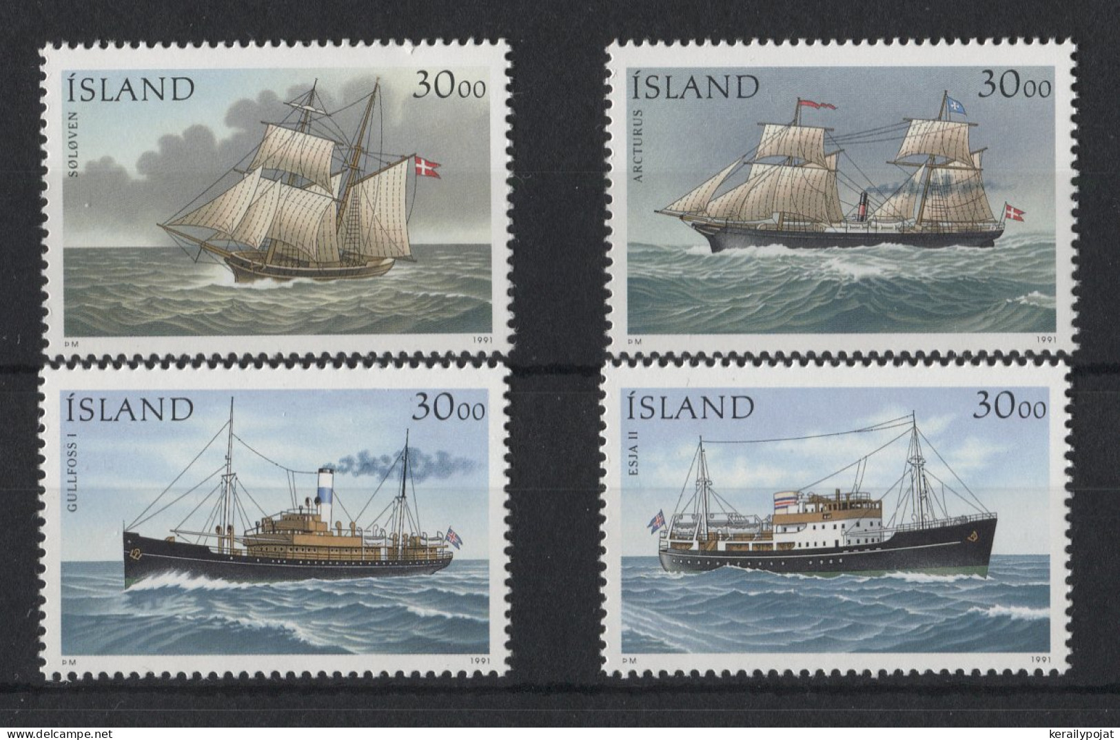 Iceland - 1991 Mailboats MNH__(TH-23117) - Neufs