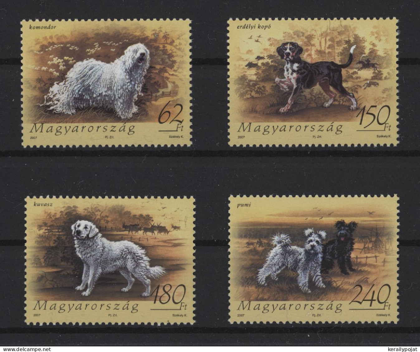 Hungary - 2007 Dog Breeds MNH__(TH-26744) - Unused Stamps