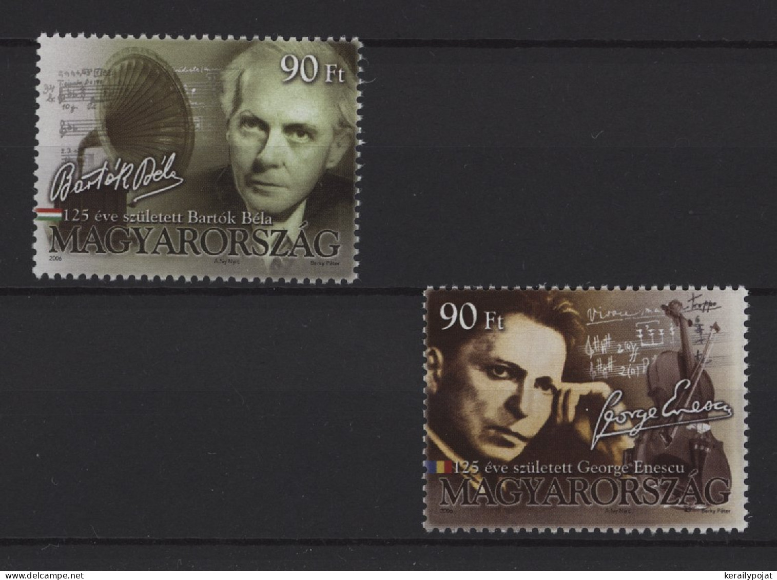 Hungary - 2006 Composers MNH__(TH-26745) - Unused Stamps