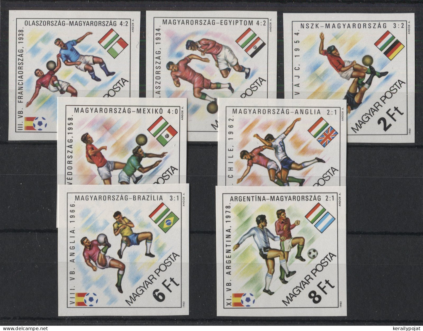 Hungary - 1982 Soccer World Cup IMPERFORATE MNH__(TH-23854) - Ongebruikt