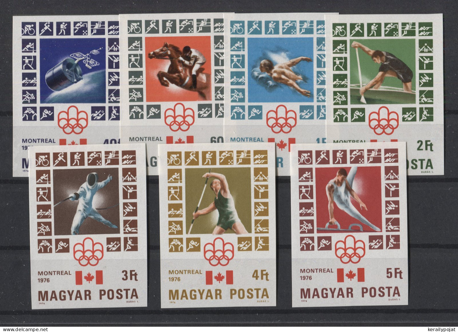 Hungary - 1976 Summer Olympics Montreal IMPERFORATE MNH__(TH-25000) - Unused Stamps