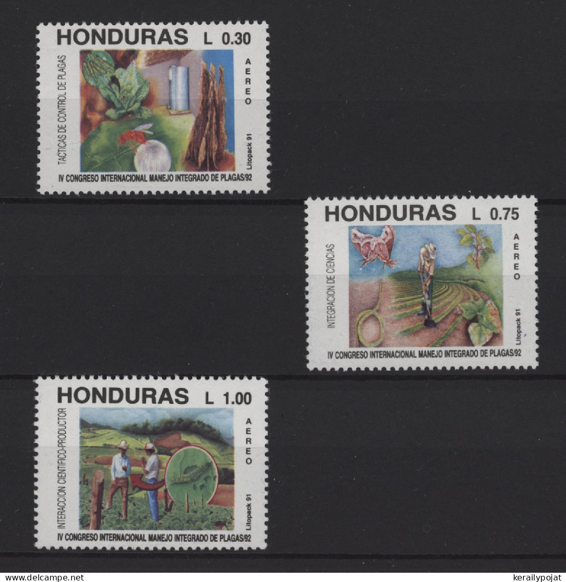 Honduras - 1991 Control Of Agricultural Pests MNH__(TH-26886) - Honduras