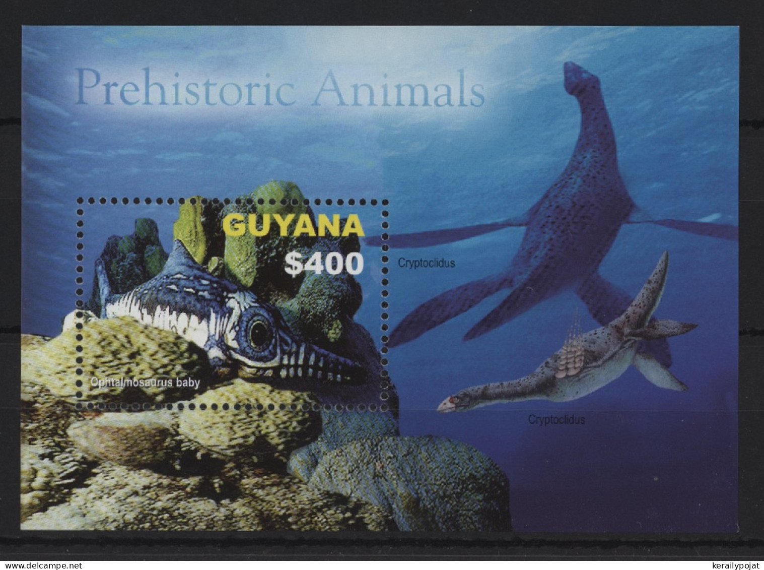 Guyana - 2005 Prehistoric Animals Block (1) MNH__(TH-24423) - Guyana (1966-...)