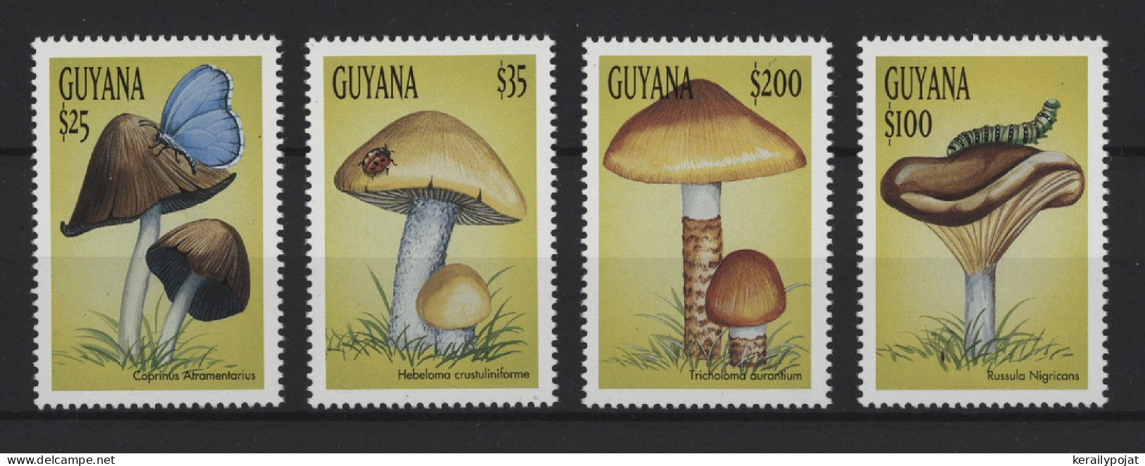 Guyana - 1999 Mushrooms MNH__(TH-25140) - Guyana (1966-...)