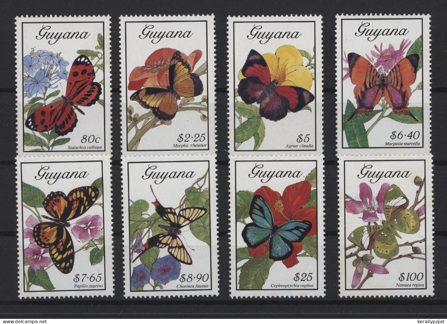 Guyana - 1989 Butterflies MNH__(TH-25142) - Guyana (1966-...)