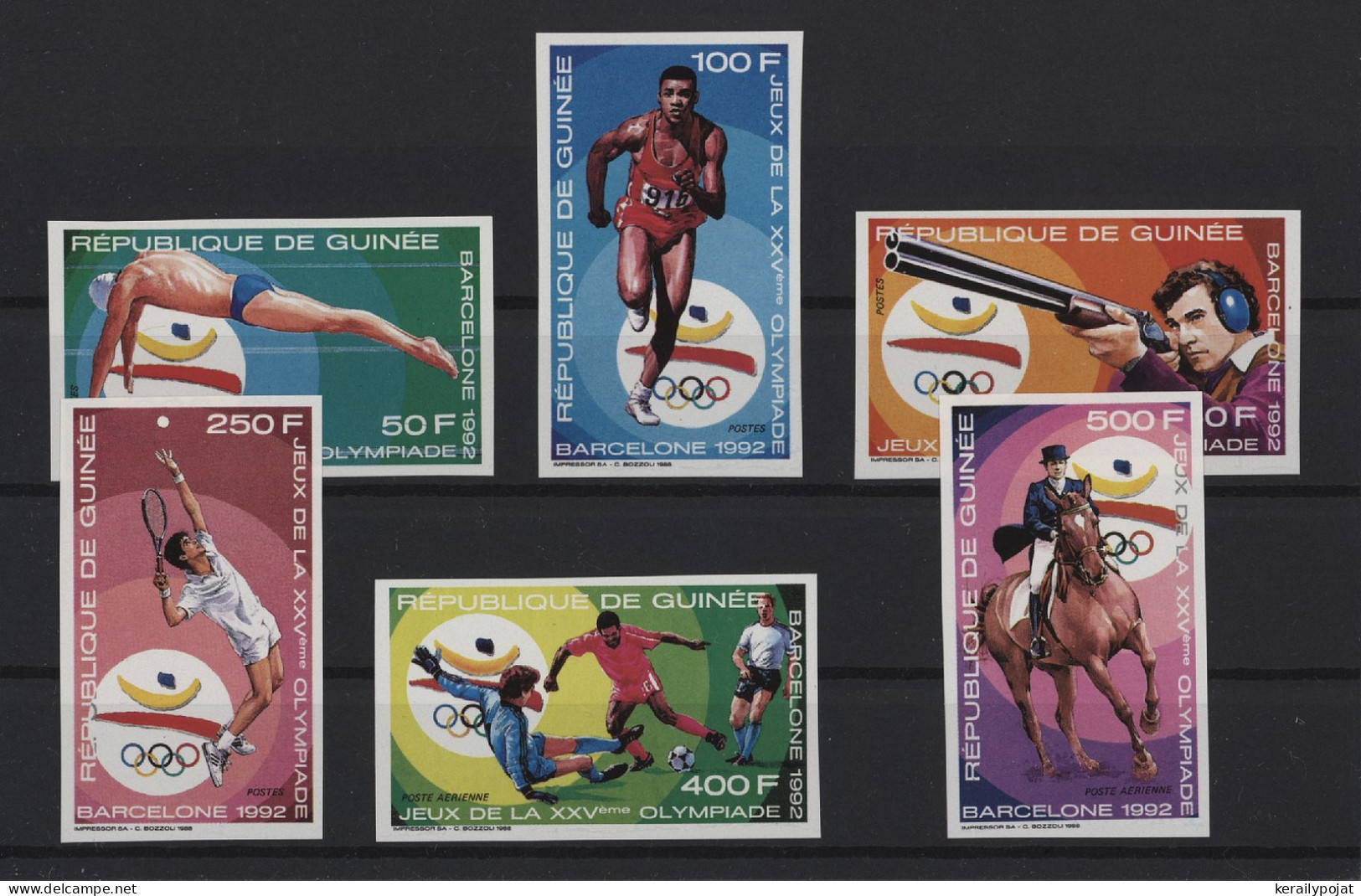 Guinea - 1989 Summer Olympics Barcelona IMPERFORATE MNH__(TH-24573) - Guinea (1958-...)