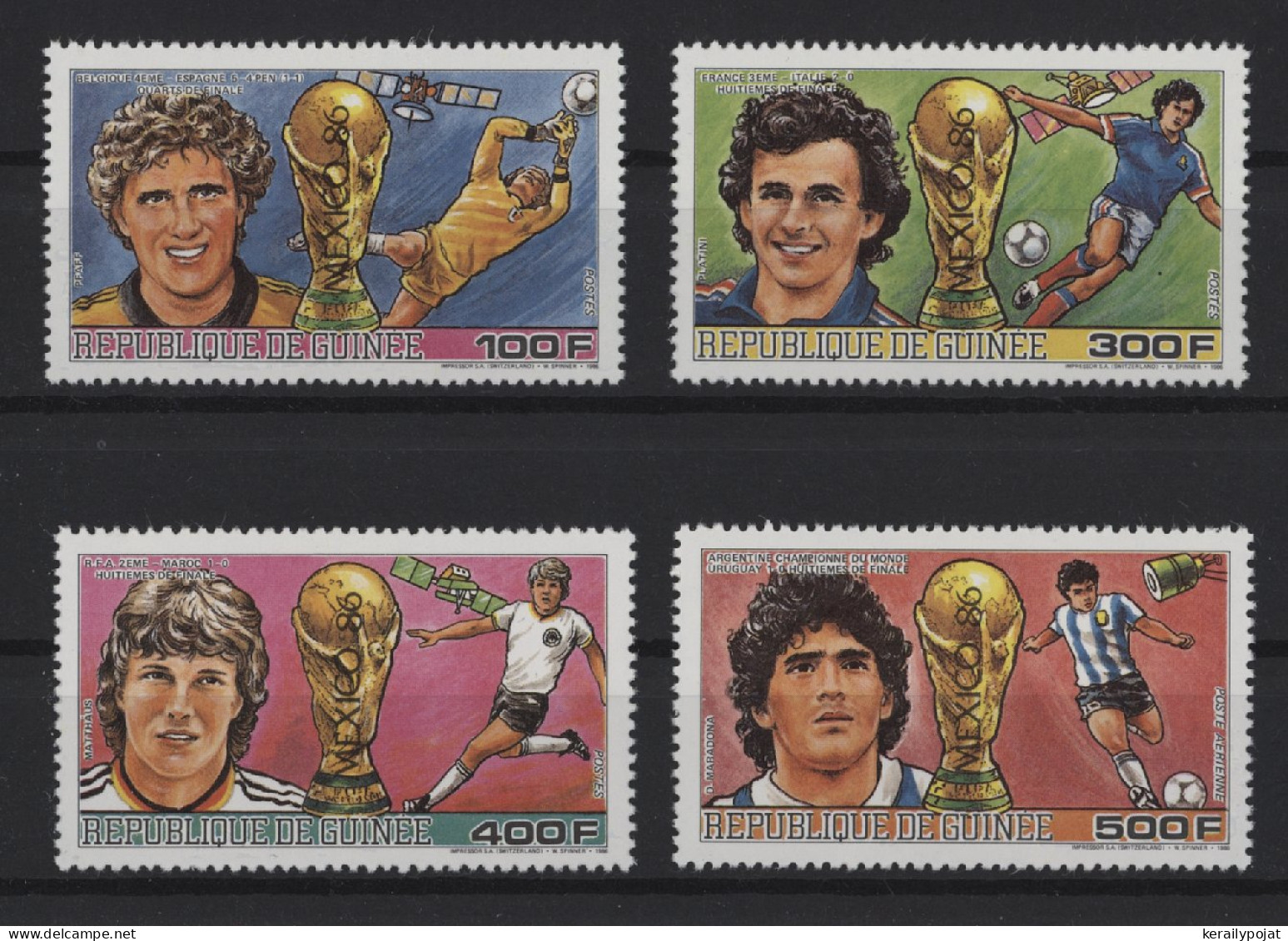 Guinea - 1986 Soccer World Cup MNH__(TH-27790) - Guinea (1958-...)