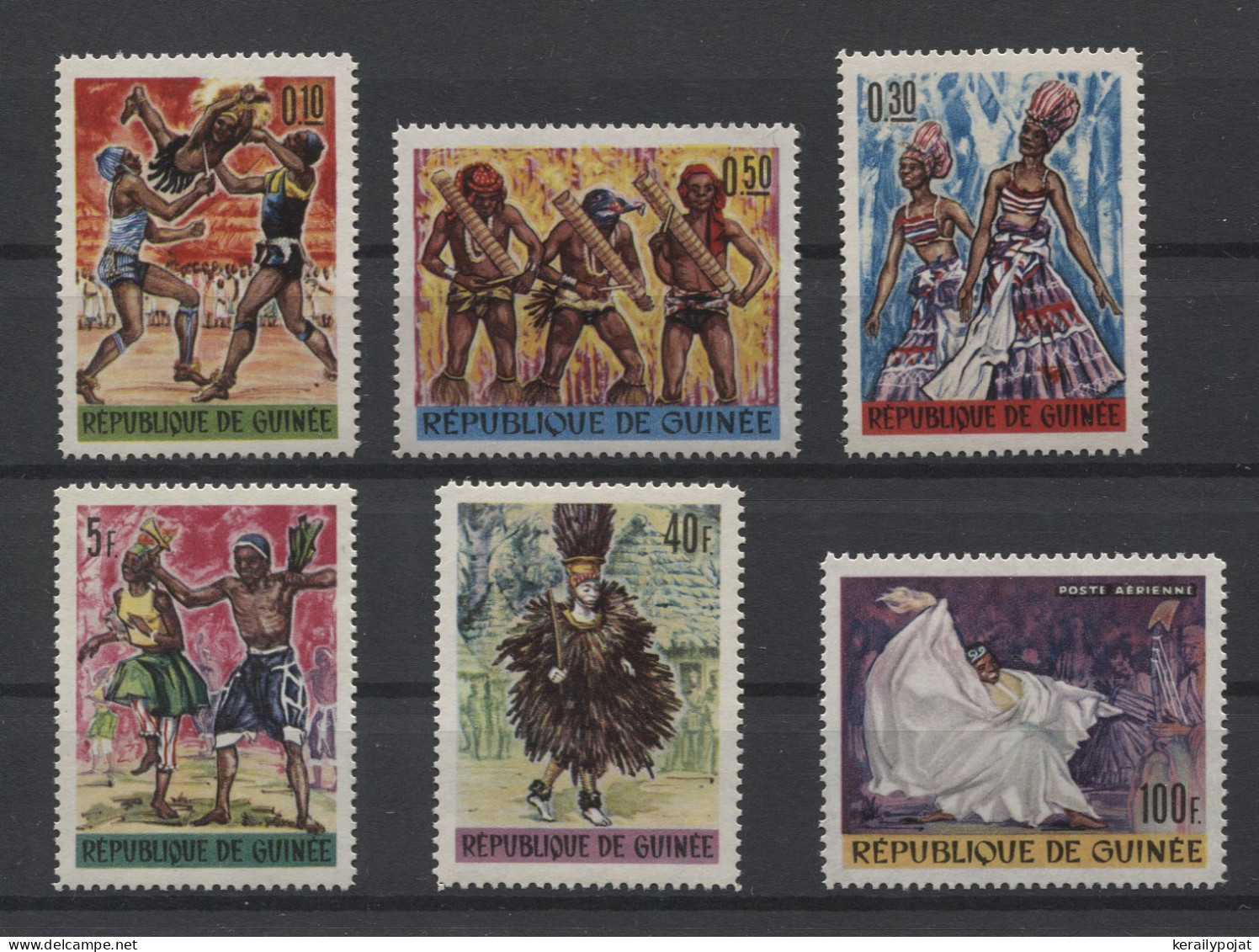 Guinea - 1966 Dances Of Guinea MNH__(TH-26564) - Guinea (1958-...)