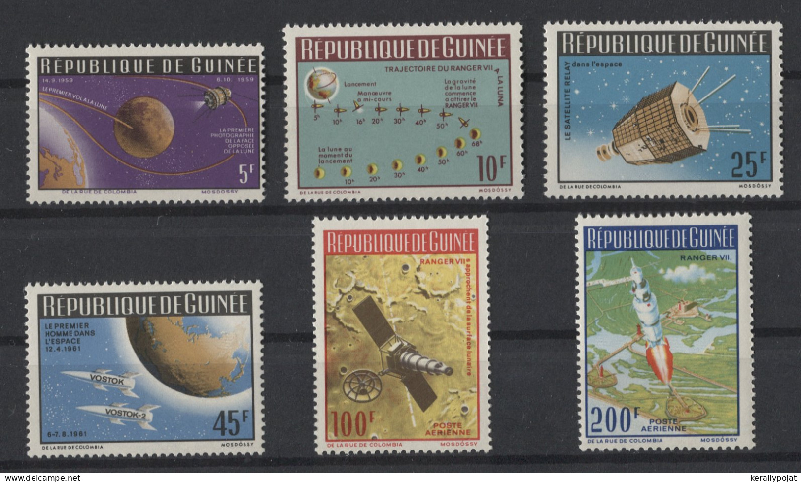 Guinea - 1965 Moon Landings MNH__(TH-26563) - Guinea (1958-...)