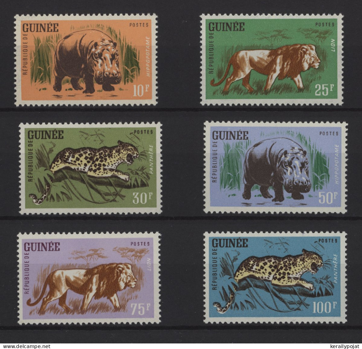 Guinea - 1962 Animals MNH__(TH-25947) - Guinea (1958-...)